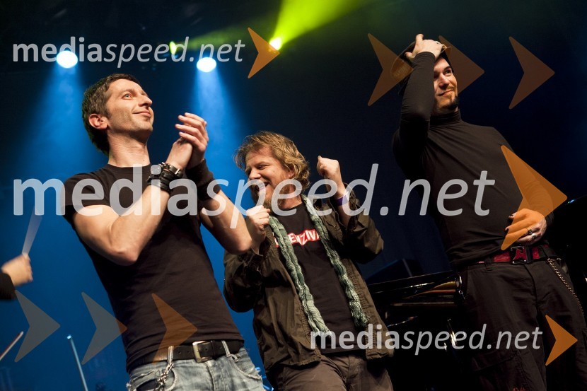 Borut Marolt, pevec skupine Niet; Tomislav Jovanovič - Tokac, pevec skupine Dan D; Tomi Meglič, pevec skupine SiddhartaIzštekanih 20