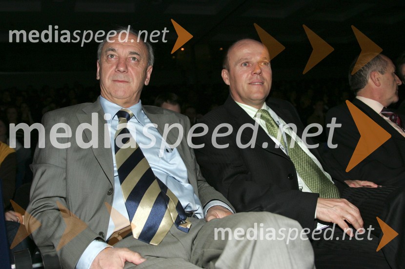 Janez Ujčič, lastnik televizije RTS Maribor in Marjan Jurenec, direktor Pro PlusOtvoritev SOF-a, Slovenskega oglaševalskega festivala