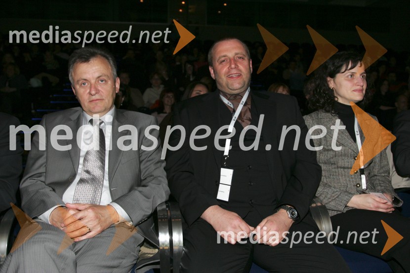 Anton Guzej, generalni direktor RTV Slovenija in Marko Vrtovec, glavni organizatorOtvoritev SOF-a, Slovenskega oglaševalskega festivala