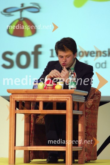 Jure Godler, imitator v oddaji Hri-barOtvoritev SOF-a, Slovenskega oglaševalskega festivala