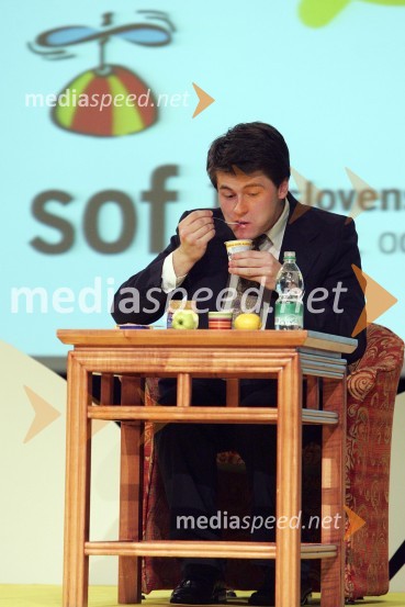 Jure Godler, imitator v oddaji Hri-barOtvoritev SOF-a, Slovenskega oglaševalskega festivala