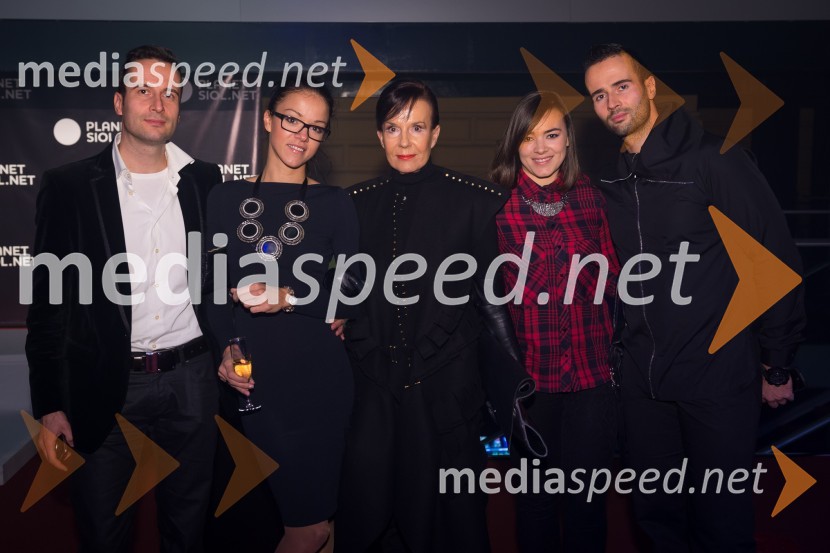 ...; ...; Marjeta Grošelj, oblikovalka torbic; ...; Gašper Grošelj, manekenTrendoskop, ekskluzivni modni dogodek