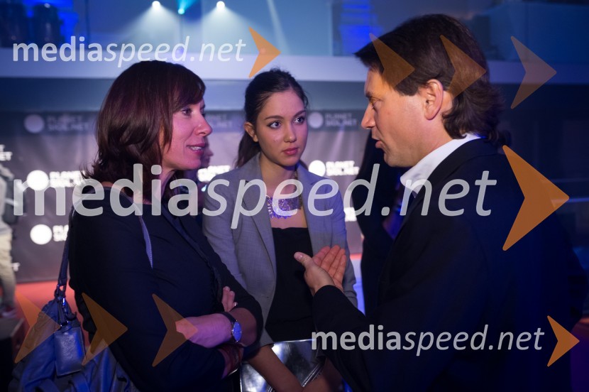 Ladeja Godina Košir, direktorica marketinga družbe Delo d.d.; Jurij Giacomelli, generalni sekretar na NLB, d.d.Trendoskop, ekskluzivni modni dogodek