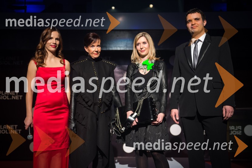 Milena Kalacun, urednica Trendov Planet Siol.net; Marjeta Grošelj, oblikovalka torbic; ...; mag. Tomaž Pernovšek, direktor podjetja TS MediaTrendoskop, ekskluzivni modni dogodek