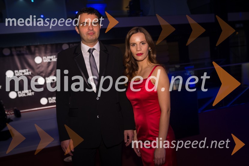 Mag. Tomaž Pernovšek, direktor podjetja TS Media; Milena Kalacun, urednica Trendov Planet Siol.netTrendoskop, ekskluzivni modni dogodek