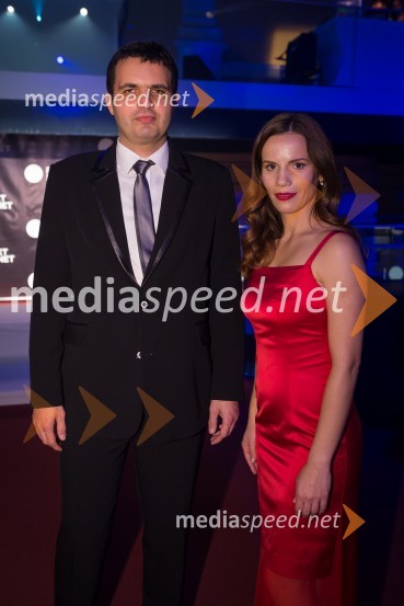 Mag. Tomaž Pernovšek, direktor podjetja TS Media; Milena Kalacun, urednica Trendov Planet Siol.netTrendoskop, ekskluzivni modni dogodek