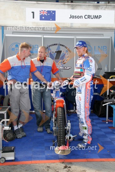 Jason Crump, Avstralija z mehanikomaSPEEDWAY, Speedway Grand Prix - VN Poljske 2005 trening