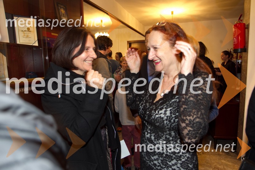 Irena Matko Lukan, urednica otroškega leposlovja pri Mladinski knjigi; Marinka Poštrak, umetniška vodja Prešernovega gledališča KranjJaz, Batman, premiera PG Kranj