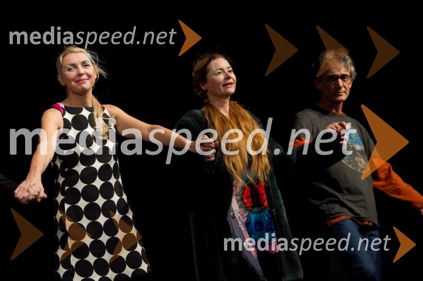 Darja Reichman, igralka; Vesna Jevnikar, igralka; Matjaž Višnar, igralecJaz, Batman, premiera PG Kranj