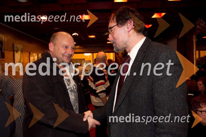 Peter Musevski, igralec; Boris A. Novak, pisateljJaz, Batman, premiera PG Kranj