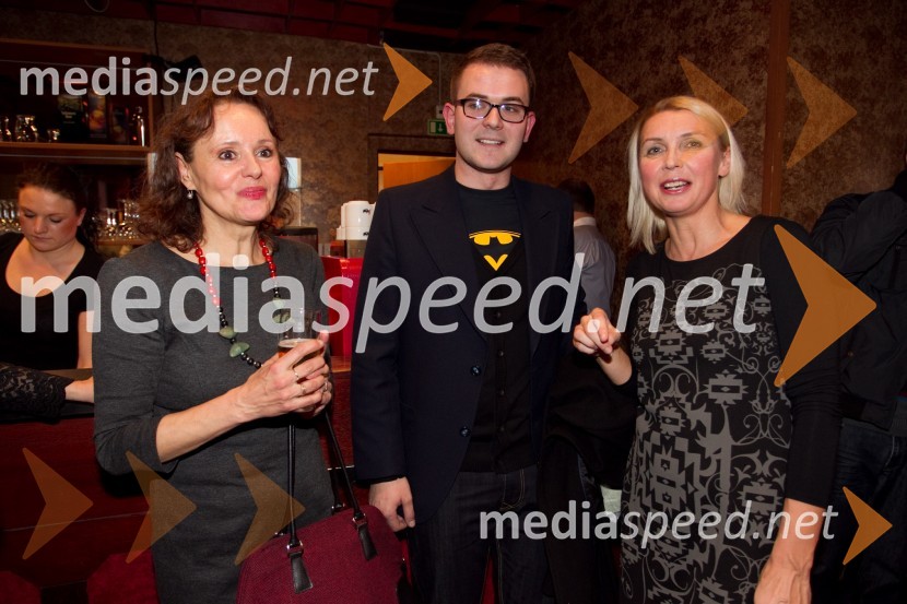 Draga Potočnjak; Rok Andres, dramaturg; Darja Reichman, igralkaJaz, Batman, premiera PG Kranj