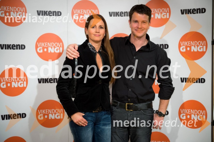 Lara Romih; soprog Boštjan Romih, televizijski voditeljVikendovi Gongi popularnosti, podelitev 2013