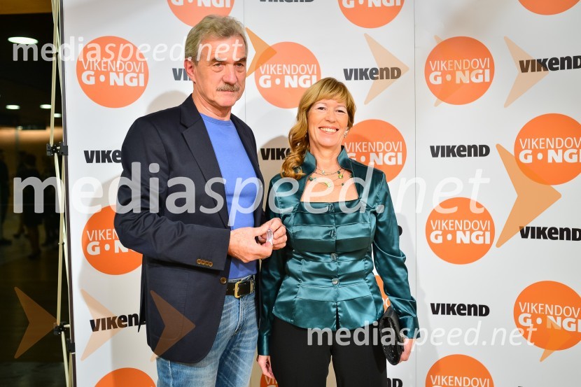 Slavko Bobovnik, televizijski voditelj; soproga Breda BobovnikVikendovi Gongi popularnosti, podelitev 2013