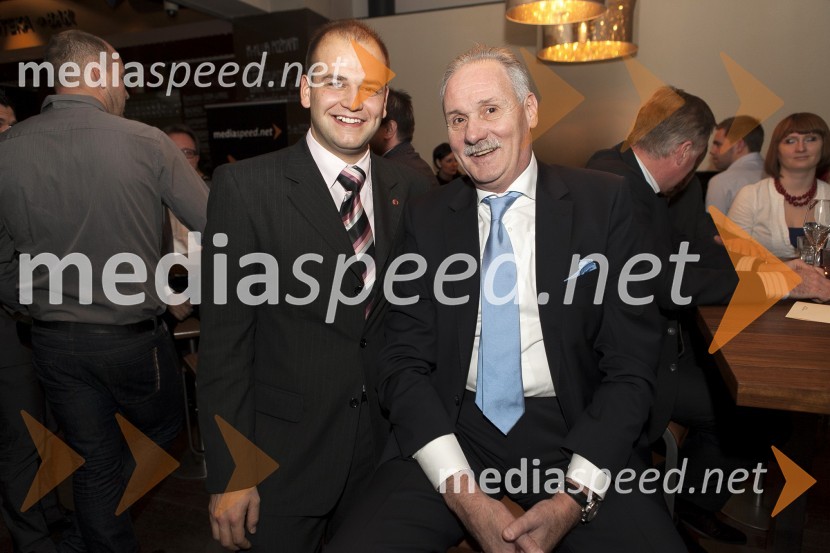 Dean Fras, predsednik Rotaract Cluba Maribor; dr. Nikša Mudnić, Rotary Club PtujDobrodelni kulinarični večer Rotaract Maribor