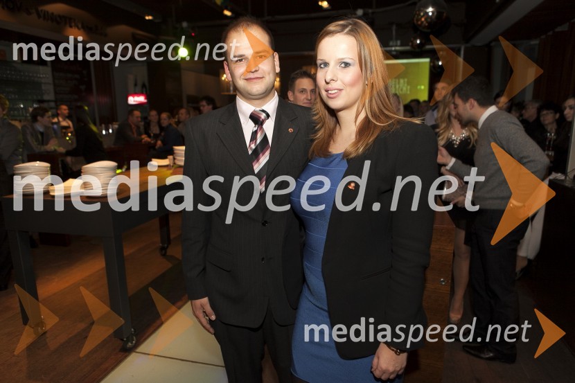 Dean Fras, predsednik Rotaract Cluba Maribor; Nika Anžel, DRR 1912Dobrodelni kulinarični večer Rotaract Maribor