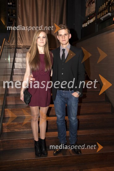 Sara Žolger; Luka Muršec, član Rotaract Cluba MariborDobrodelni kulinarični večer Rotaract Maribor