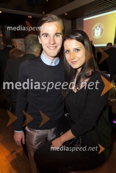 Jan Alatič, član Rotaract kluba Maribor; Lara DreuDobrodelni kulinarični večer Rotaract Maribor