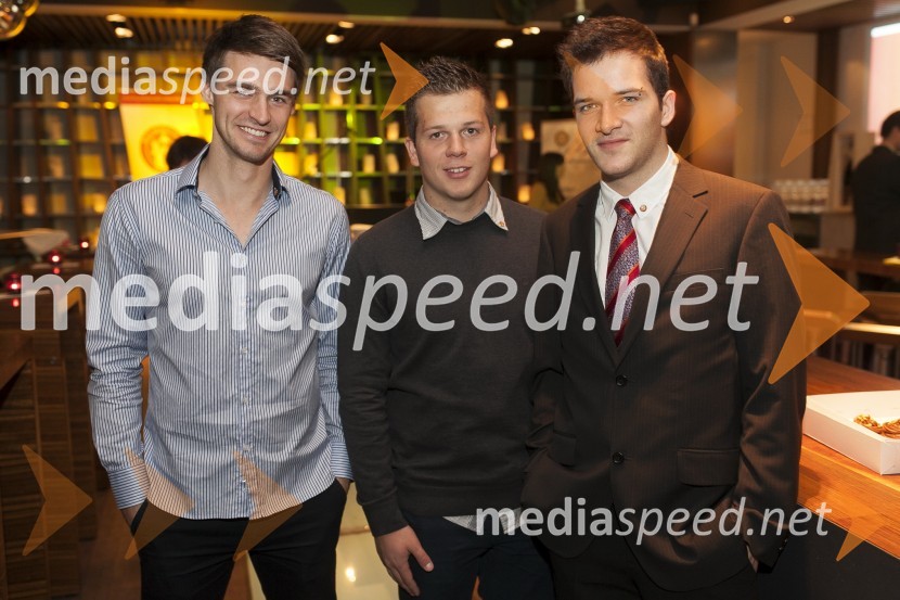 Aljoša Kirič, SPEM, član Rotaract Cluba Maribor; Miha Štruc, član 
Rotaract Cluba Maribor; Luka Lan Gabriel, član Rotaract Cluba MariborDobrodelni kulinarični večer Rotaract Maribor