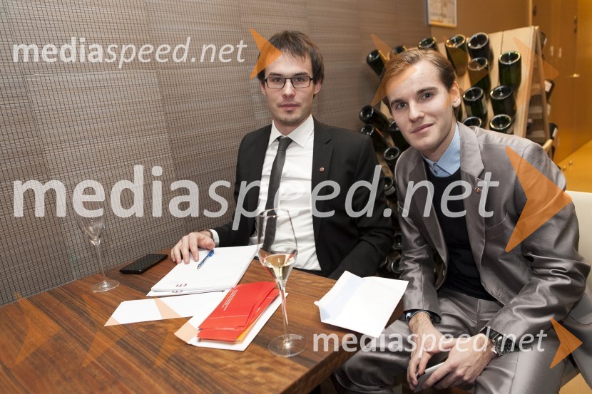 Lovro Jurgec; Jan Alatič, člana Rotaract Cluba MariborDobrodelni kulinarični večer Rotaract Maribor