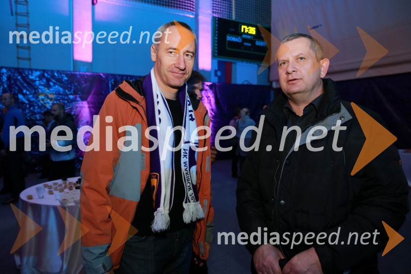 Jošt Dolničar, predsednik nadzornega sveta Zavarovalnice Maribor; mag. Borut Celcer, namestnik predsednika uprave Zavarovalnice MariborNK Maribor - Wigan Athletic FC, nogometna tekma