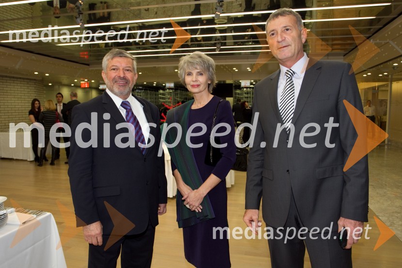 Mag. Janko Arah, predsednik Klu­ba Koroš­cev v Ljub­ljani; dr. Metka Arah, odvetnica; Senko Pličanič, minister za pravosodjeManagerski koncert 2013