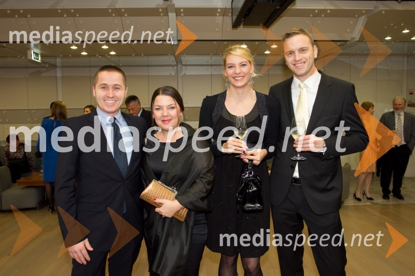 Klemen Kolenc; Tjaša Kolenc Filipčič, vodja trženjskega komuniciranja v Skupini Triglav; Petra Kobal; Sebastjan GergetaManagerski koncert 2013