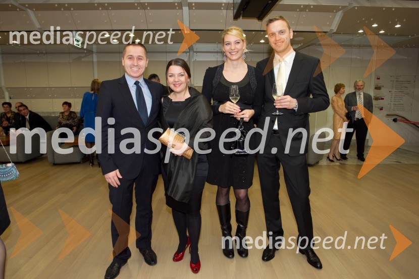 Klemen Kolenc; Tjaša Kolenc Filipčič, vodja trženjskega komuniciranja v Skupini Triglav; Petra Kobal; Sebastjan GergetaManagerski koncert 2013