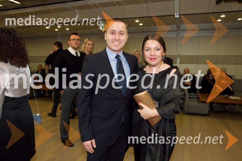 Klemen Kolenc; Tjaša Kolenc Filipčič, vodja trženjskega komuniciranja v Skupini TriglavManagerski koncert 2013