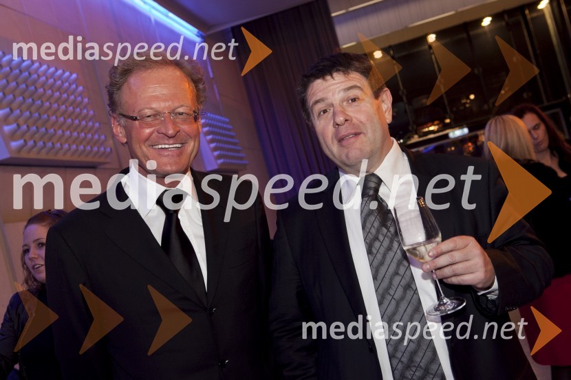 Janez Škrabec, direktor Riko d.o.o.; Peter Frankl, direktor in urednik časnika FinanceManagerski koncert 2013