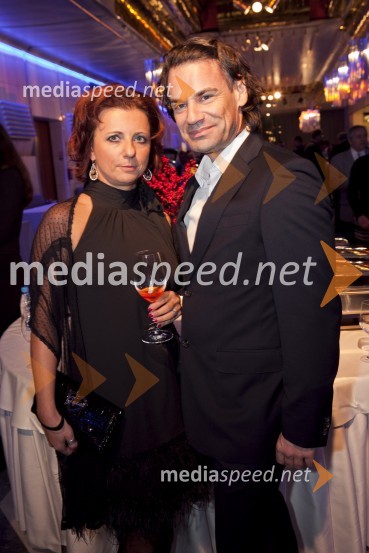 Sabina Podkrižnik, direktorica področja trženja Pošta Slovenije; Klaus BergerManagerski koncert 2013