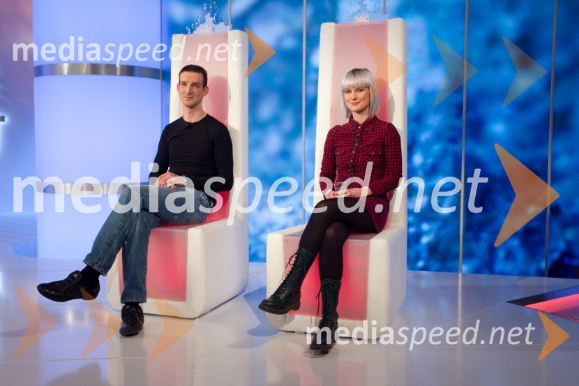 Tomaž Škvarč Lisjak; Kaja PogačarTomaž Škvarč Lisjak je zmagovalec šova Gostilna išče šefa!