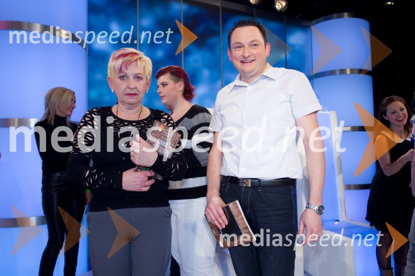 Zdenka Potočnik;  Fredi KranjecTomaž Škvarč Lisjak je zmagovalec šova Gostilna išče šefa!