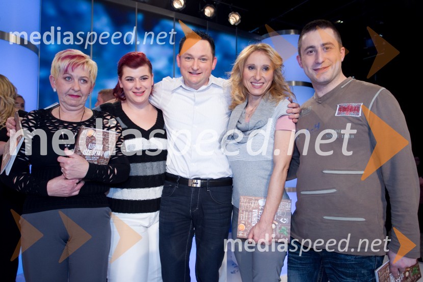 Zdenka Potočnik; Martina Žibrat; Fredi Kranjec;  Lidija Zebec; Iztok IlšnikTomaž Škvarč Lisjak je zmagovalec šova Gostilna išče šefa!