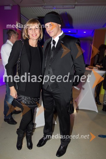 MArjeta Kljajič, agencija Nicha; Samuel Lucas, glasbenikVIP Angelska zabava leta 2013