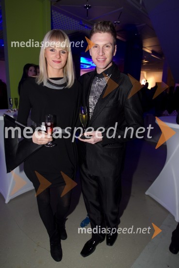 Nina Uršič, Pip oglasi; Erik Ferfolja, Mister Model ManagementVIP Angelska zabava leta 2013