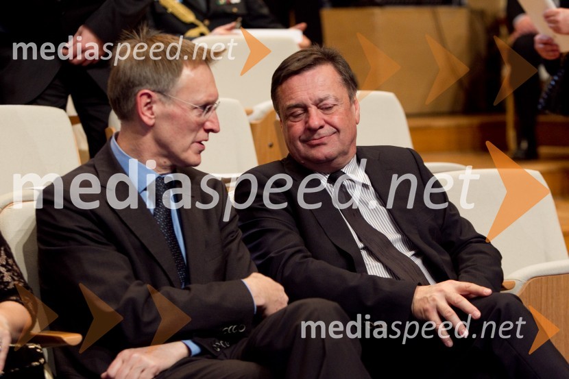 Janez Potočnik, politik; Zoran Jankovič, župan Mestne občine LJubljanaDržavna proslava ob dnevu samostojnosti in enotnosti 2013