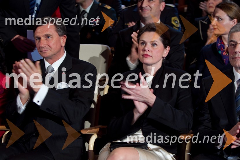 Borut Pahor, presednik Republike Slovenije; Alenka Bratušek, predsednica VladeDržavna proslava ob dnevu samostojnosti in enotnosti 2013