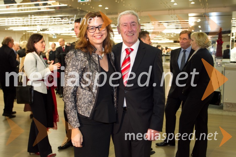 Maša Kociper, poslanka; Aleš Čerin, podžupan Mestne občine LjubljanaDržavna proslava ob dnevu samostojnosti in enotnosti 2013