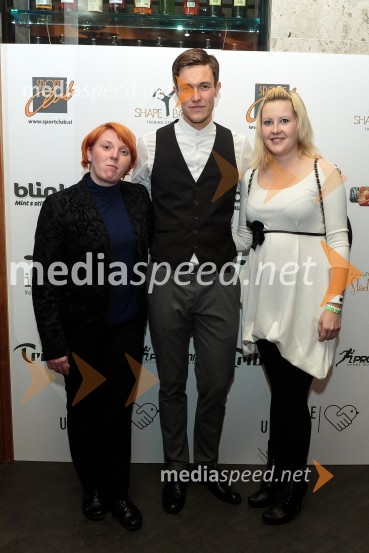 Urška Škrjanc, VDC Šentjur;&nbsp;Jure Rugani, Mister Slovenije 2013; Valerija Kršlin, ustanoviteljica zavoda Zadnje UpanjeMr. Christmas party z Mistrom Slovenije