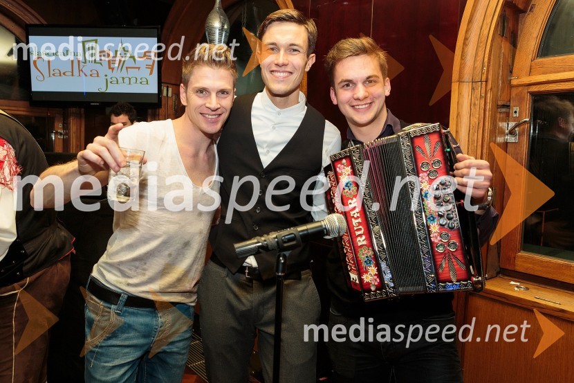 Erik Ferfolja, novinar, maneken;&nbsp;Jure Rugani, Mister Slovenije 2013; Blaž BrudarMr. Christmas party z Mistrom Slovenije