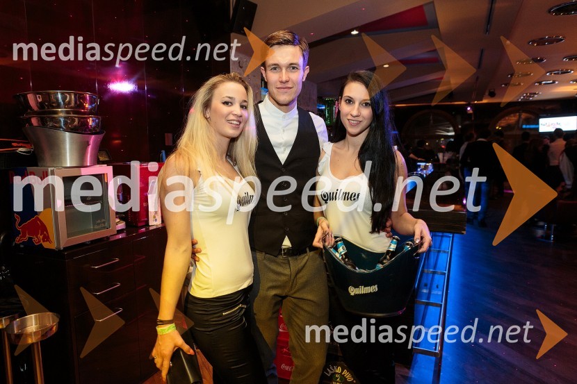 Jure Rugani, Mister Slovenije 2013; hostesiMr. Christmas party z Mistrom Slovenije