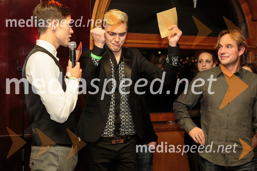 Jure Rugani, Mister Slovenije 2013;&nbsp;Matej Hribernik, pevec;&nbsp;Iztok Juznić Zonta (Tribu)Mr. Christmas party z Mistrom Slovenije