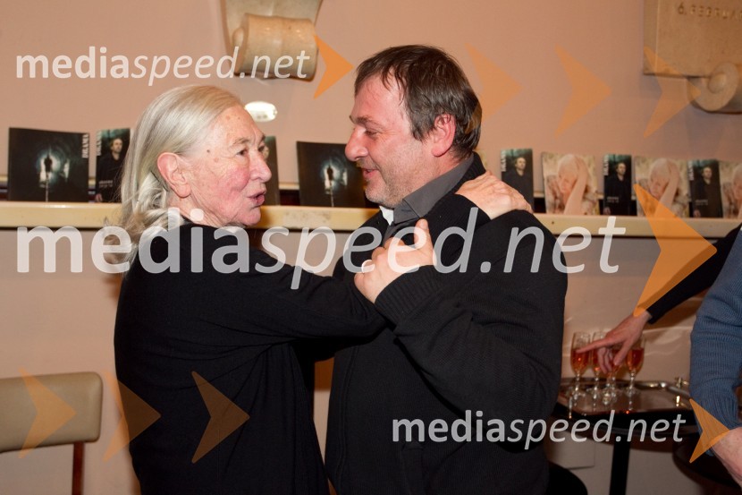 Štefka Drolc, igralka; Bojan Emeršič, igralec90-letnica Štefke Drolc in koncert skupine Čompe