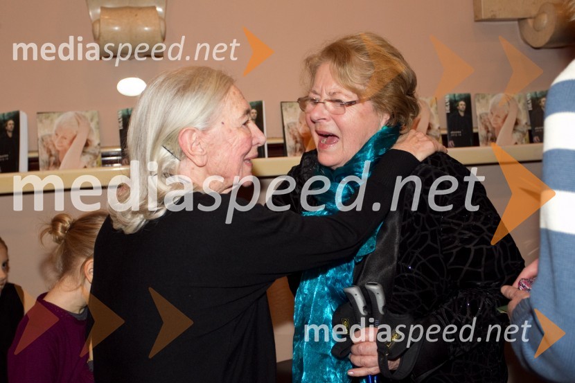 Štefka Drolc, igralka; Maja Šugman, igralka90-letnica Štefke Drolc in koncert skupine Čompe