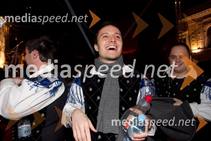 Blaž Švab, pevec skupine ModrijaniModrijani in Rok'n'band, koncert