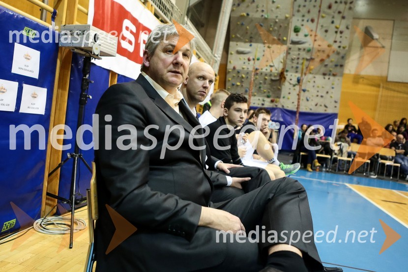 Aleš Pipan, trener ekipe Eda MurićaAll Stars v košarki