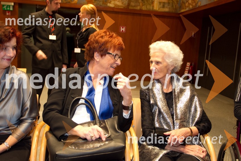 Marija Volčjak, nominiranka za Slovenko leta 2013; Helena Žigon, nominiranka za Slovenko leta 2013Slovenka leta 2013, sprejem kandidatk v Državnem zboru