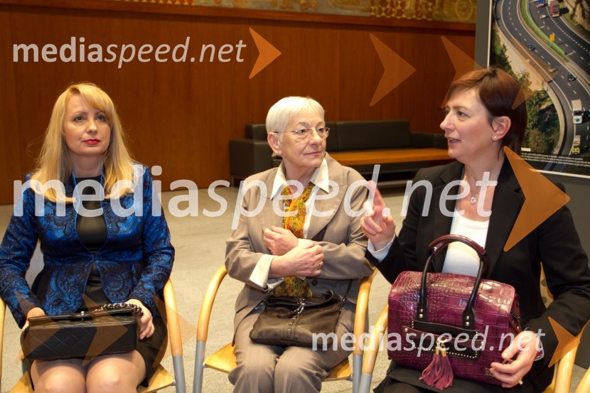 Alja Markovič Čas, nominiranka za Slovenko leta 2013; Jožica Mikić Horvat, nominiranka za Slovenko leta 2013; Luigia Negro, nominiranka za Slovenko leta 2013Slovenka leta 2013, sprejem kandidatk v Državnem zboru