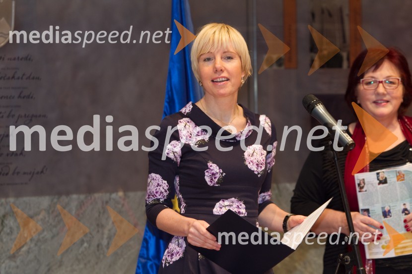 Polonca Komar,&nbsp;podpredsednica DZSlovenka leta 2013, sprejem kandidatk v Državnem zboru