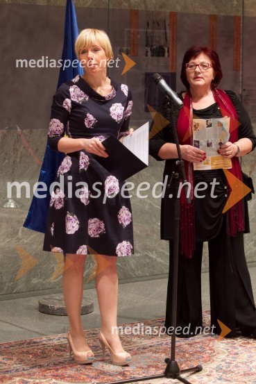 Polonca Komar,&nbsp;podpredsednica DZSlovenka leta 2013, sprejem kandidatk v Državnem zboru